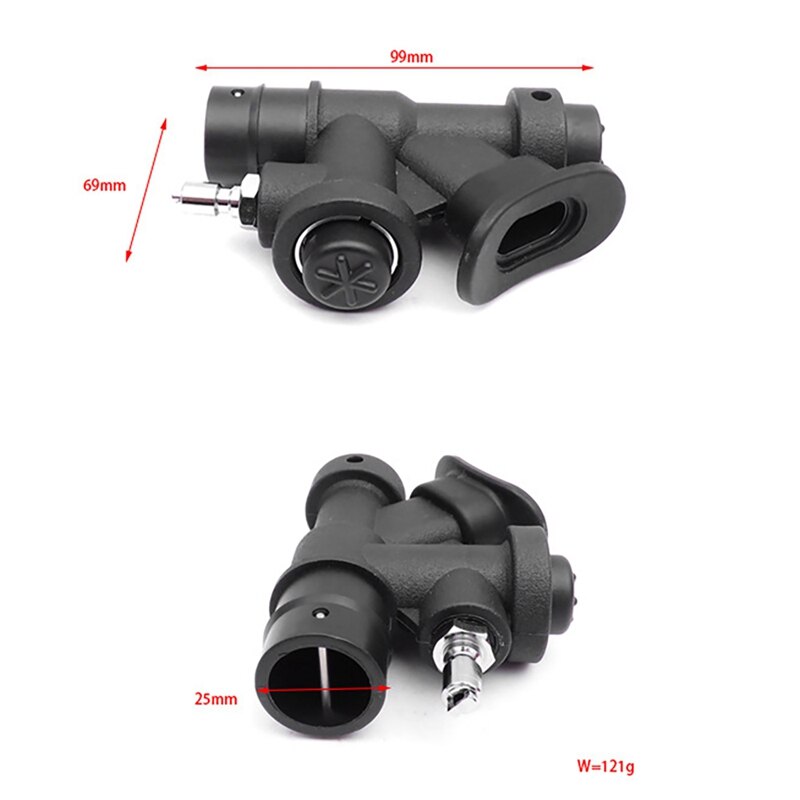 Scuba Diving Universal BCD Power Inflator with Standard Connection with 45 Degree Angled Mouthpiece for Scuba Diving BCD