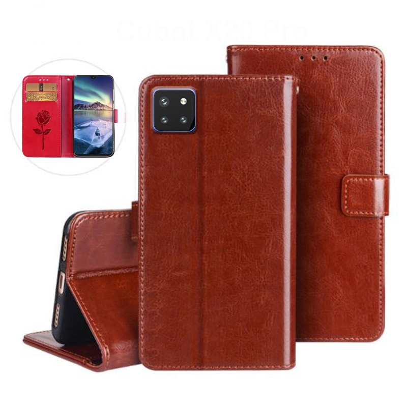 Voor Cubot X20 Pro Siliconen Case Cover Business Pu Leather Wallet Case Shell Funda Voor Cubot X20 Flip Capa Telefoon beschermhoes