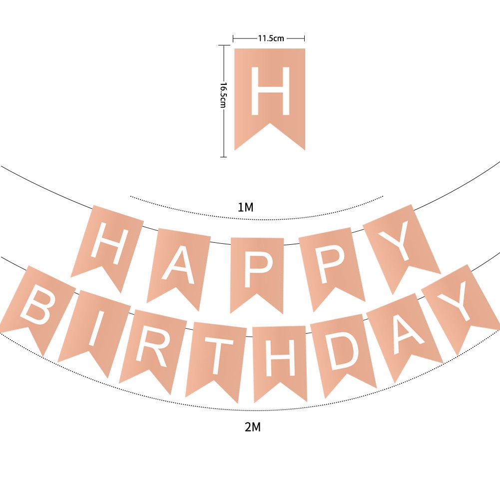 1 Juego de decoración de feliz cumpleaños, banderines para de cumpleaños, guirnalda, suministros para Baby Shower, decoración de pancarta de papel, feliz cumpleaños: Verde menta