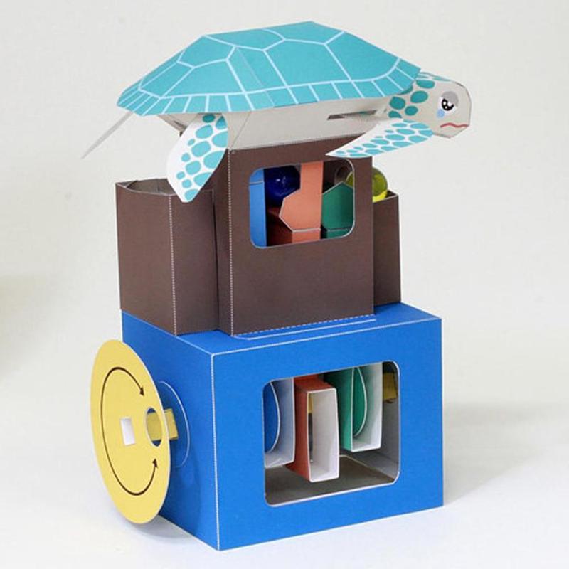 Diy Papier Scrapbook Decoratie Papier Haruki Nakamura Speelgoed Origami Papier Dier Schattige Vouwen Speelgoed Ontdek Kid Kirigami Q7P9