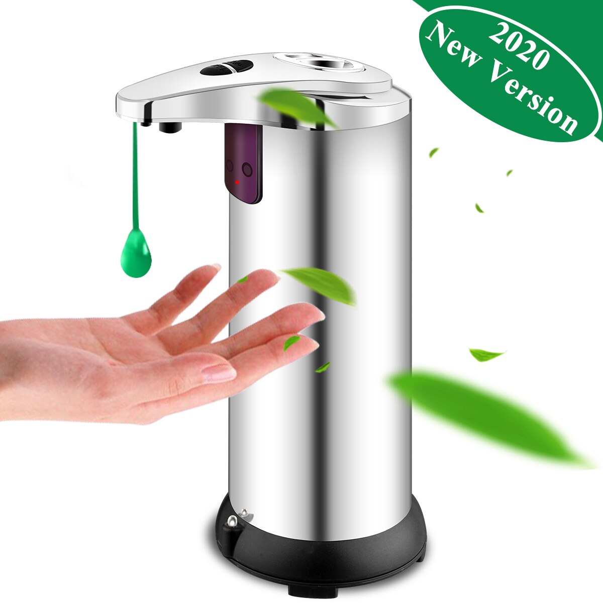 450ml Automatic Foam Soap Dispenser Infrared Sensing Soap Dispenser Intelligent Induction Liquid Soap Dispenser Bathroom Kitchen: E2
