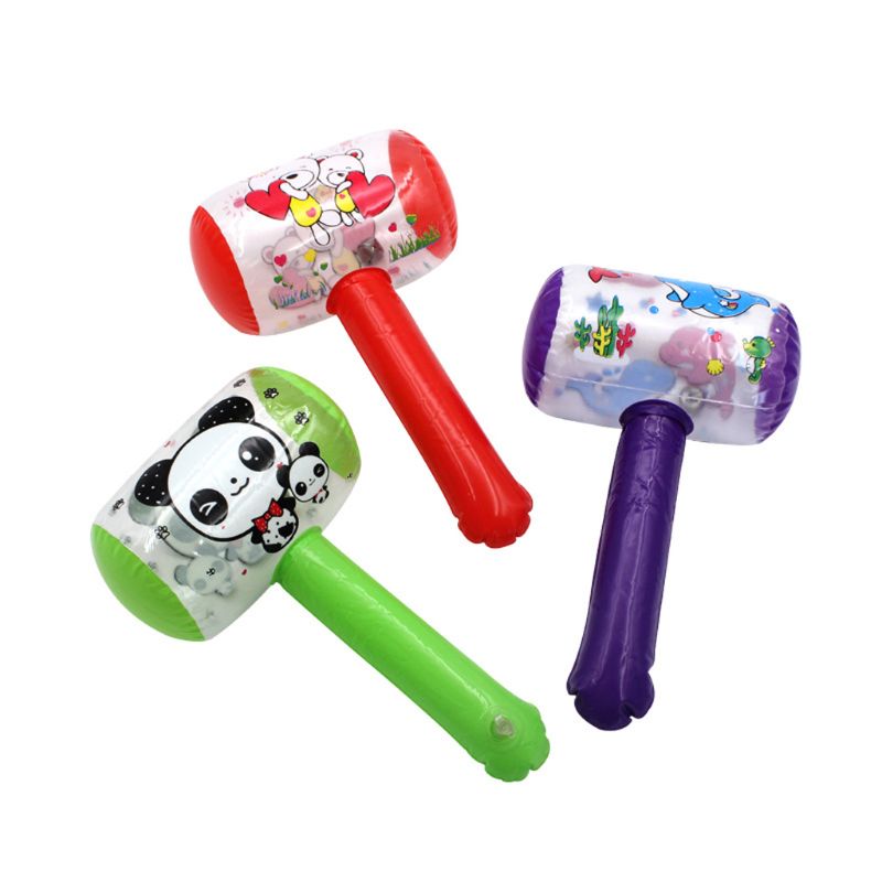 Inflatable Hammer With Bell Air Hammer Baby Toy Kids Toys Party Favors Inflatable Toy Pool Beach Toy L41D