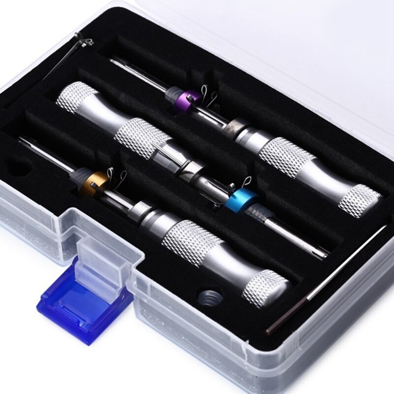 3Pcs/Sets 7 Pins Adjustable Tubular Lock Pick Stainless Steel Scalloped Pin Relief Smith Lock Tools 7mm/7.5mm/7.8mm