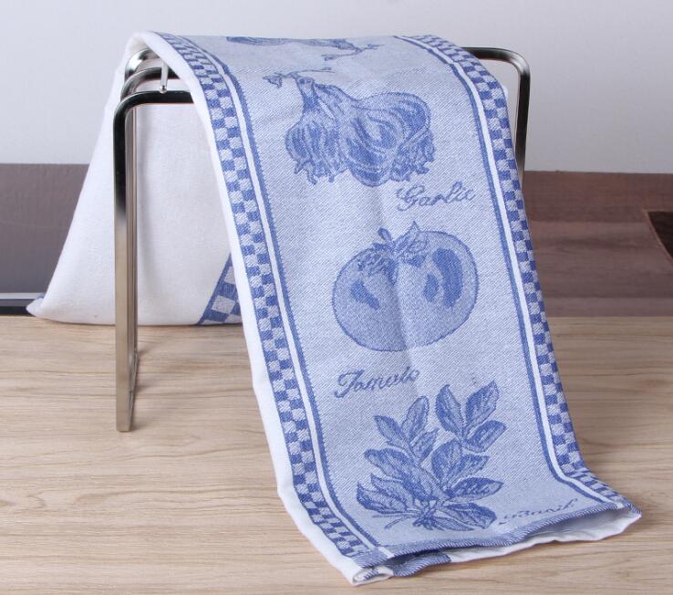 1Pc 45X70Cm Groenten Thee Handdoek Katoen Keuken Handdoek Garen Geverfd Gebreide Thee Servet: Color 2