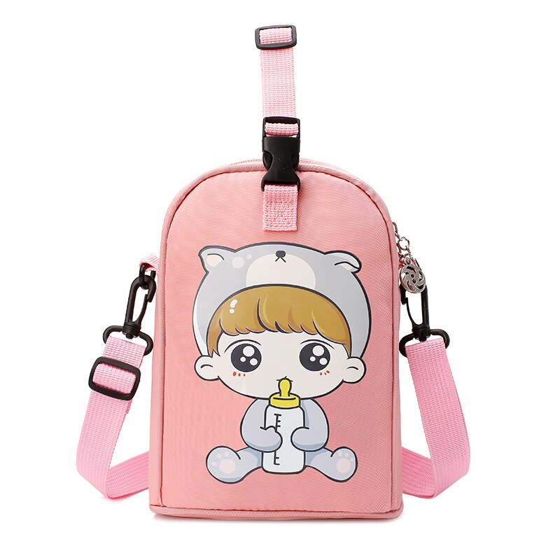 Stijl Schouder Hand Vrouwen Luiertas Licht Kleine Nummer Feeder Fles Zak Multi-Functionele Aiaper Mother 'S Tas: Feeding Bottle Pink