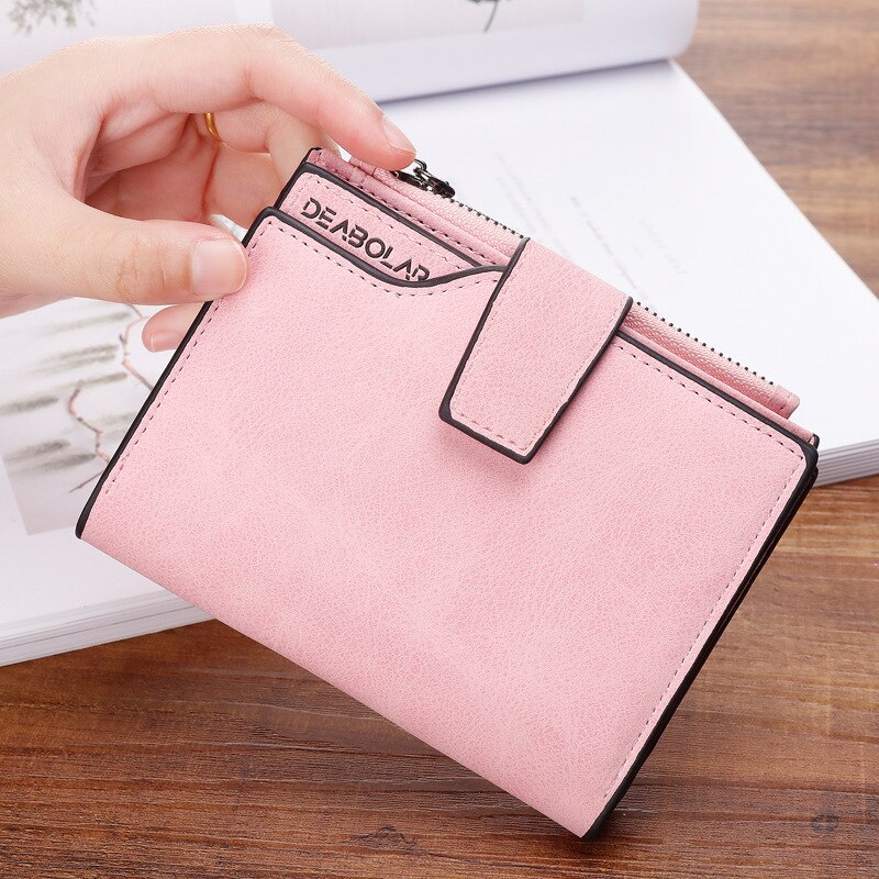 Lederen Vrouwen Portemonnee Hasp Kleine En Slanke Coin Pocket Purse Vrouwen Portefeuilles Kaarthouders Luxe Portefeuilles Portemonnee