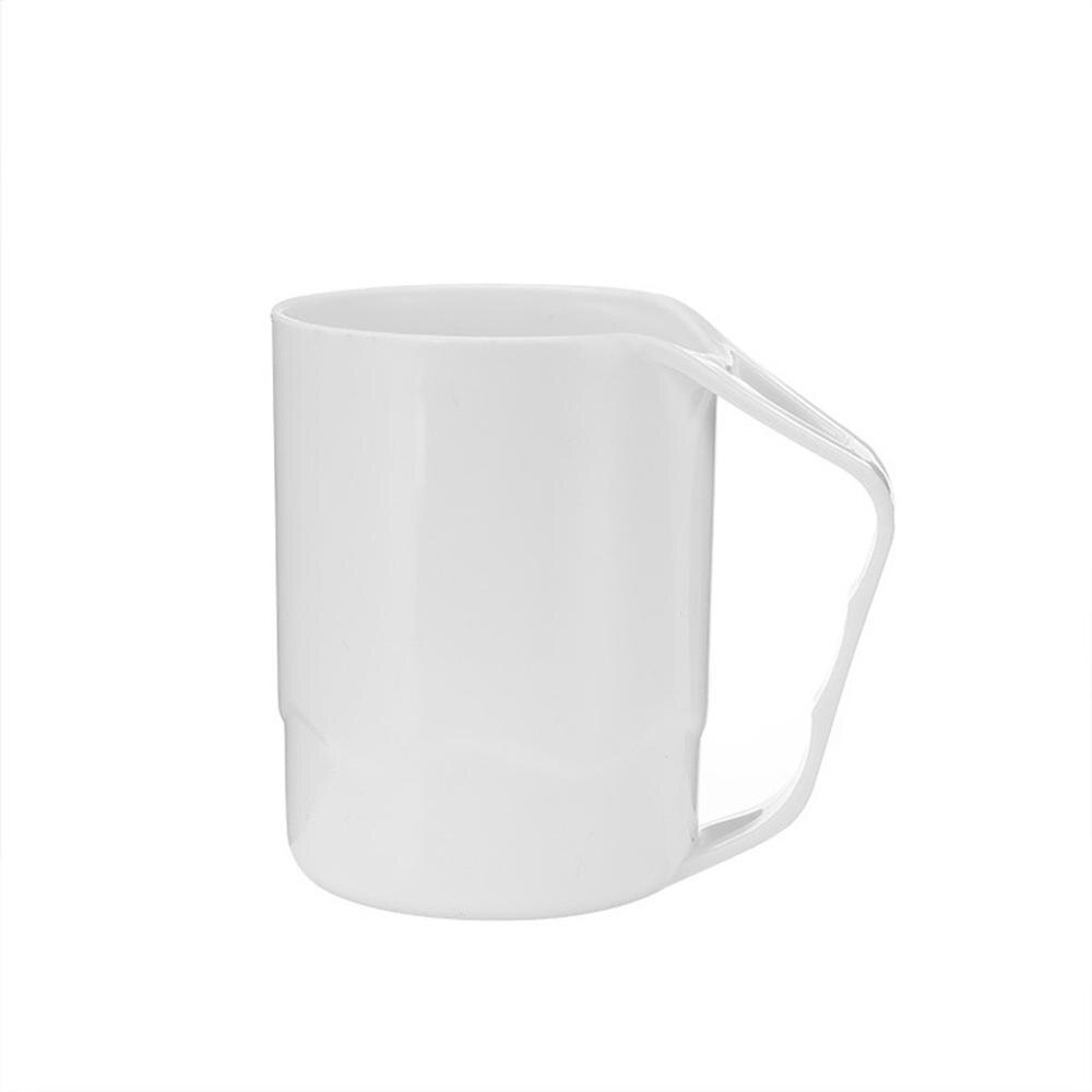 Krus wheat straw mate miljømæssig plastik tænder kop tandpasta tandbørste opbevaringsboks badeværelsestilbehør hjem l *5: Hvid