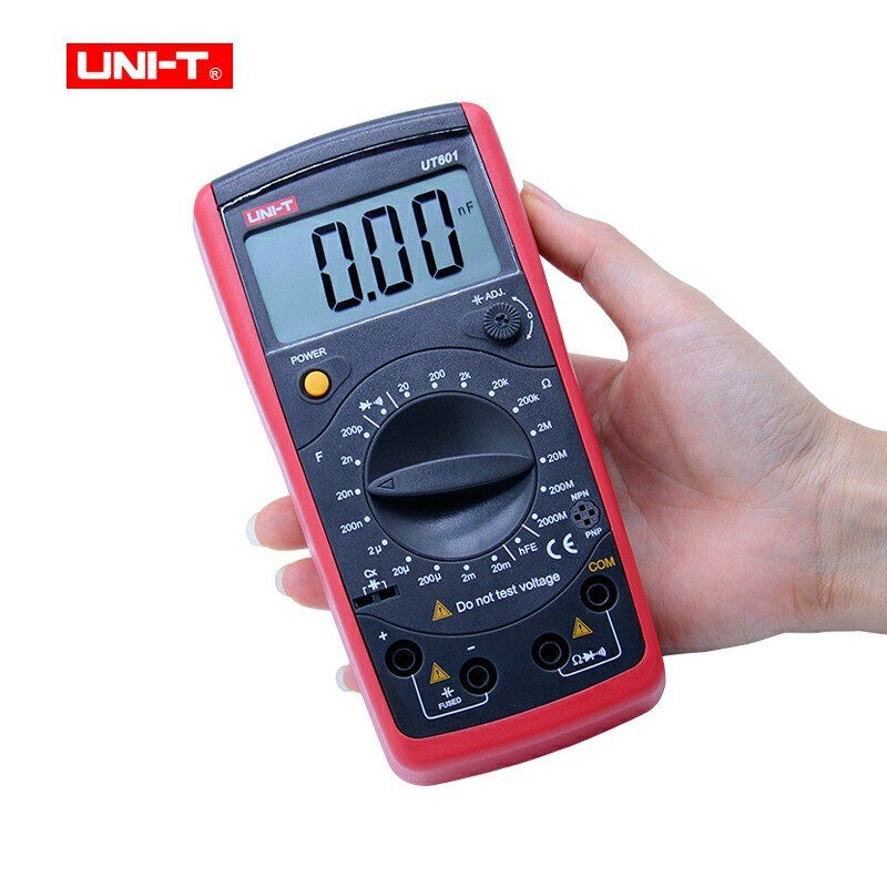 UNI-T UT601 Digital Capacitance rel meter Ohmmeters Capacitor Resistor w/Diode &amp; Continuity Buzzer