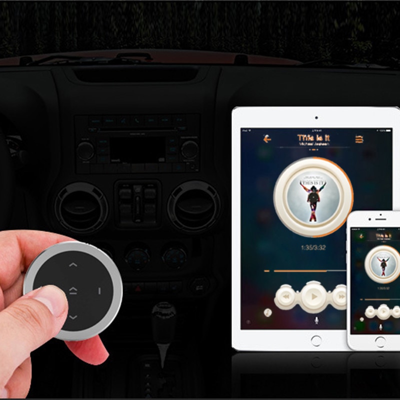 Wireless Bluetooth Media Remote Button Car Motorcycle Steering wheel Remote Control Music for Android iOS