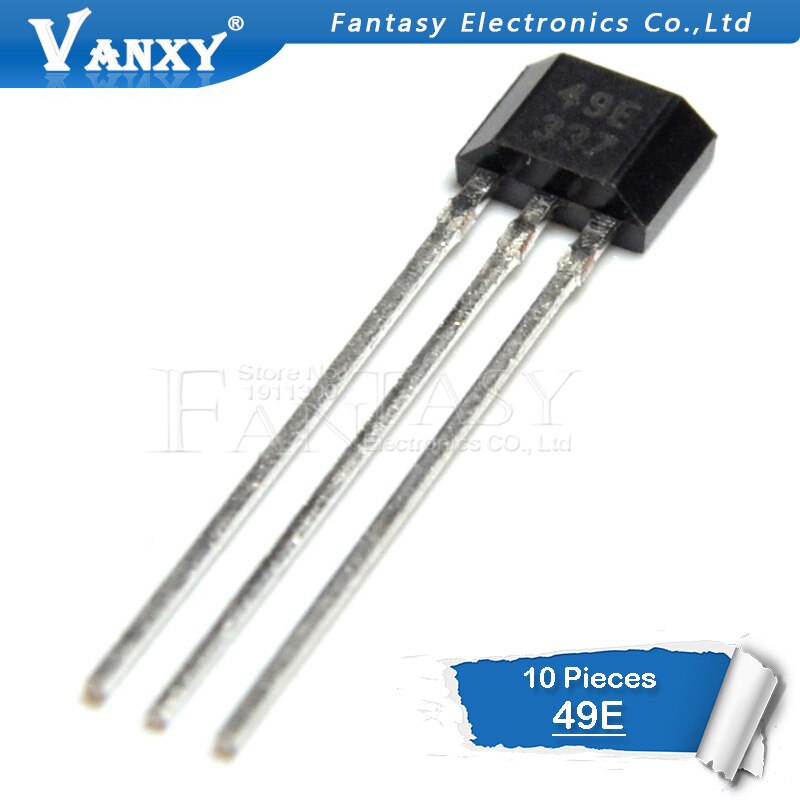 10pcs 49E Hall element OH49E SS49E Hall sensor Hall Effect Sensor