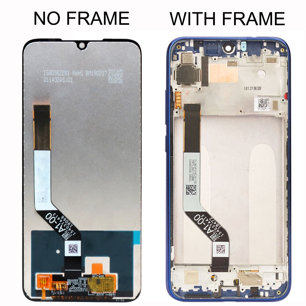 Novo para xiaomi redmi nota 7 display lcd tela de toque digitador assembléia redmi nota 7 display lcd toque peças reparo