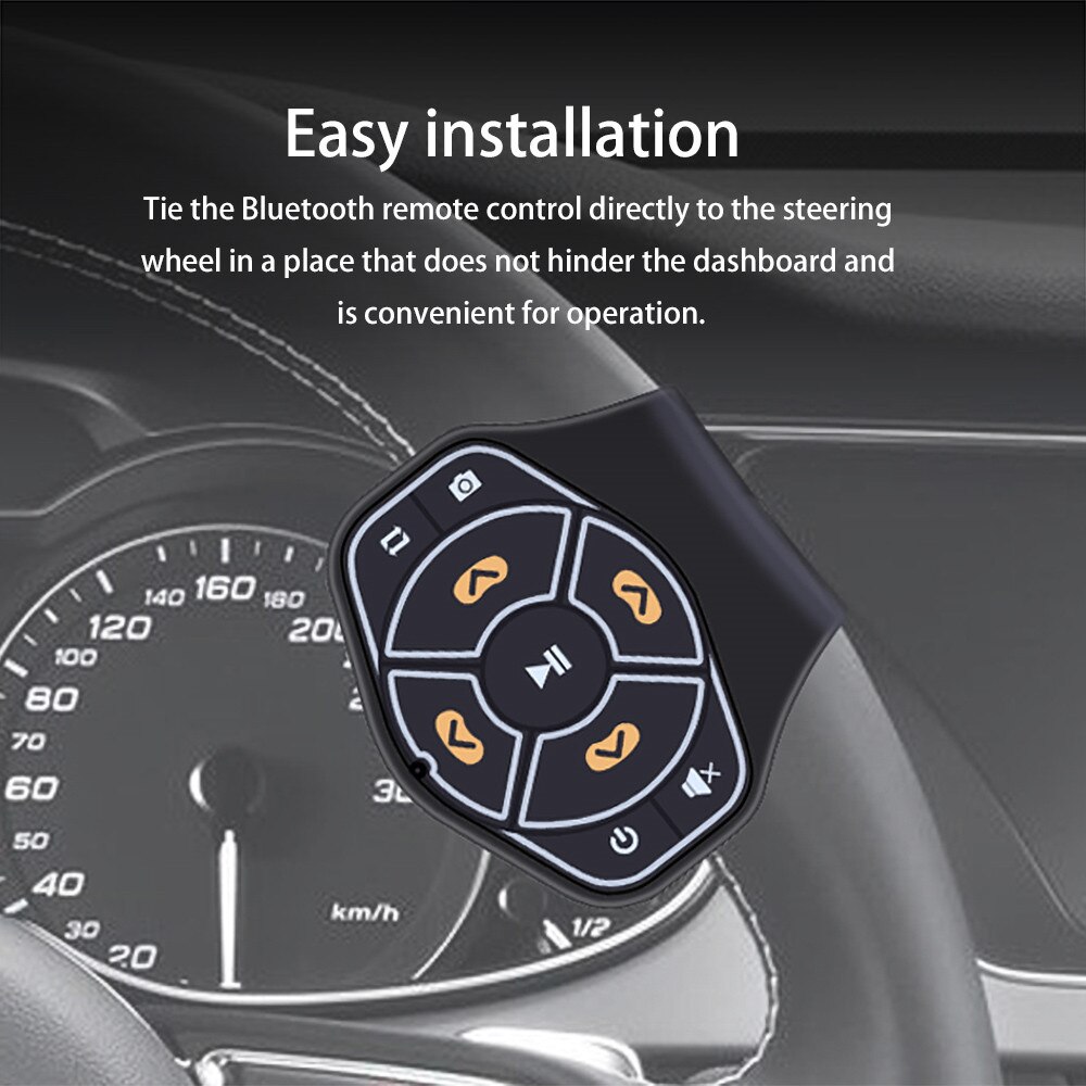 Kebidumei Auto Keten Stijl Stuurwiel Afstandsbediening Met Multifunctionele Knoppen Bluetooth Car Kit Voor Fiets Stuur