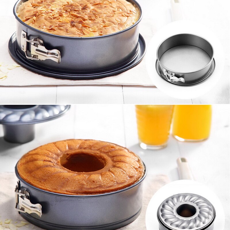7inch Non-stick Carbon Steel Springform Pan Pumpkin Pan Round Cake Pan Bakeware Cake Baking Moulds Kitchen Supplies