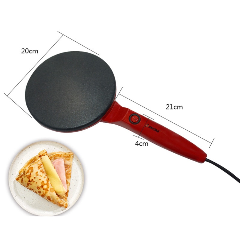 Machine à crêpes Pizza électrique 220v | Plancha antiadhésive, poêle à crêpes, outils de cuisine, poêle à crêpes portables