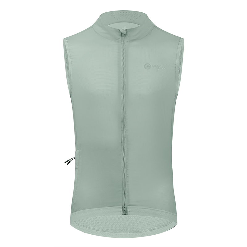 YKYWBIKE Heren Fietsen Vesten UPF50 + Fiets Gilet Waterdicht Racefiets Windjack Lichtgewicht Rijkleding Mouwloze Jas: M / Goud