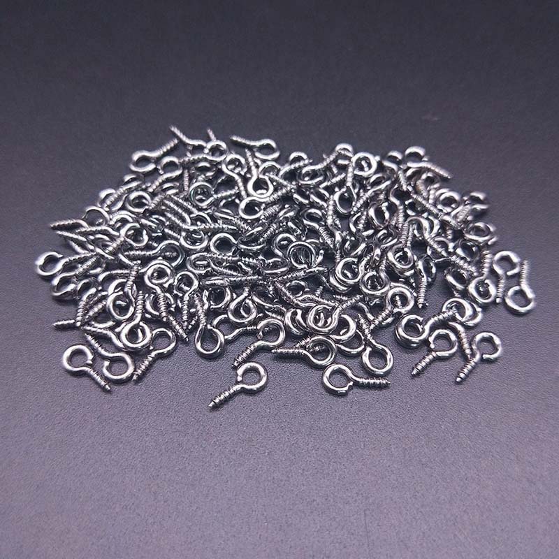 Tornillos pequeños para uñas de oveja, accesorios de joyería con cuentas, 4x8/5x10mm