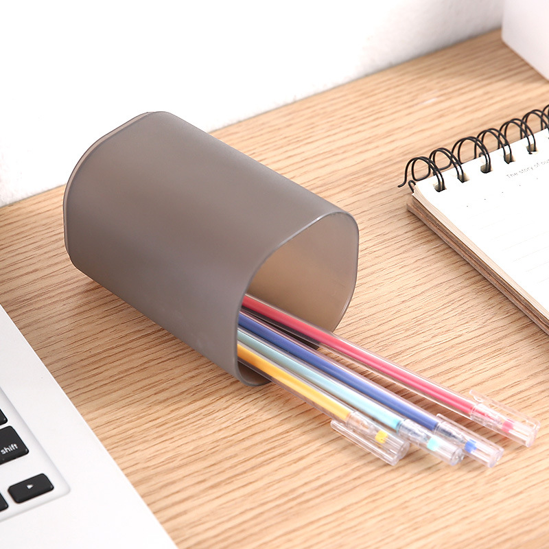 Ordinateur de bureau transparent crayon affûtage simple boîte de rangement multi fonction bureau papeterie boîte de rangement étudiant papeterie