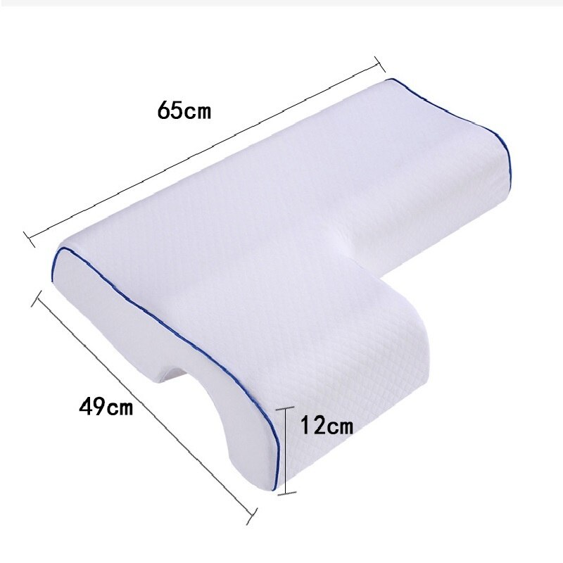 Style Couple Pillow Slow Rebound Memory Pressure Pillow Anti-Hand Paralysis Pillow Duet Protection Cervical Pillow: green
