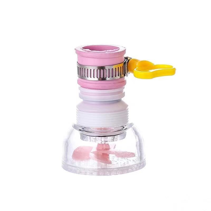Universele 360-rotatie Kraan Waskolf Swivel Waterbesparende Economizer Hoofddouche Keukenkraan Nozzle Adapter Gootsteen Accessoires: Light Grey