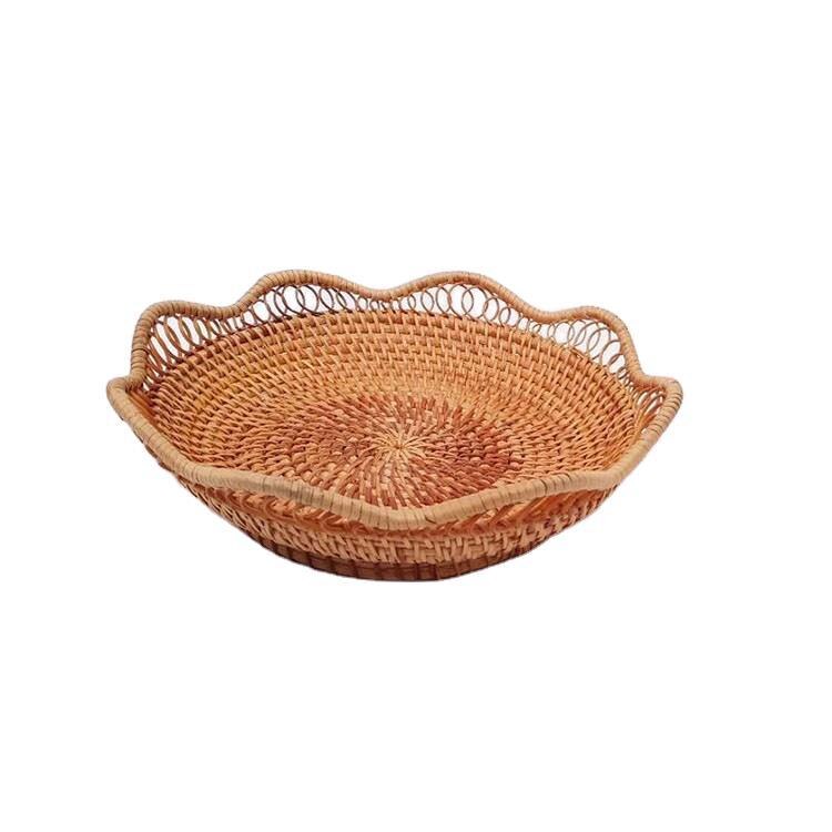 Fabriek Direct Vietnam Rotan Mand Hand-Geweven Opslag Mand Woonkamer Slaapkamer Desktop Opslag Fruit Snack Rotan Mand: m