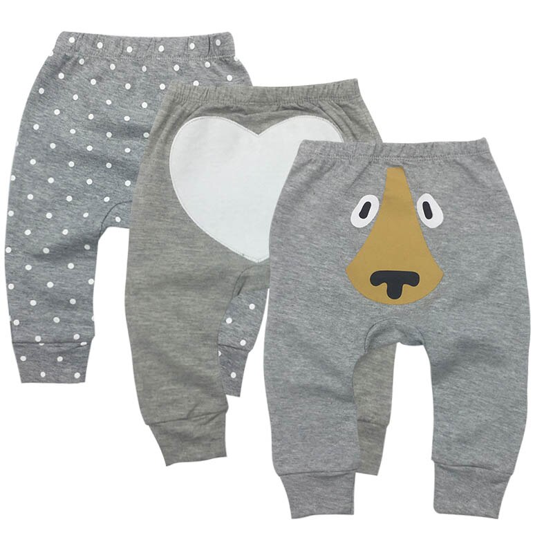 Newborn Baby Boys Girls Baby Girls Pants Unisex Casual Bottom Harem Pants PP Pants Fox Trousers 6M-24M 3piece/lot