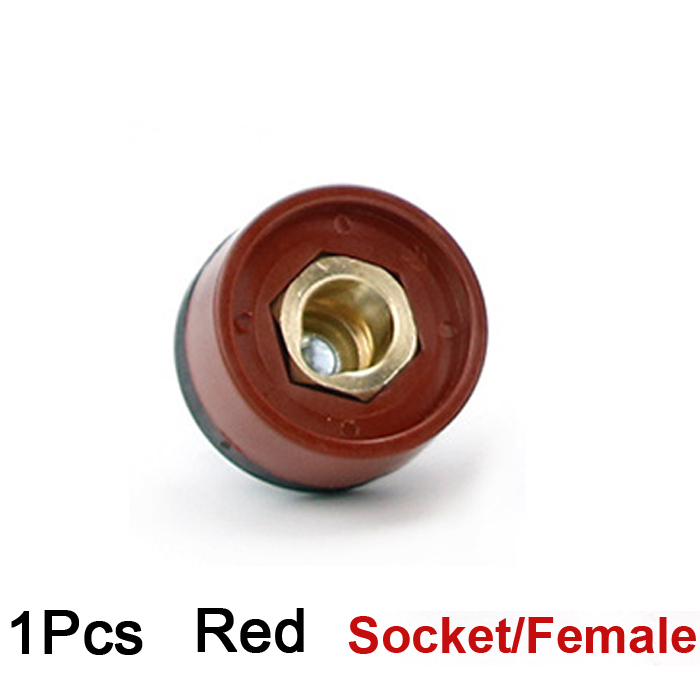 DKJ 10-25 35-50 50-70 conector de Cable máquina de soldadura europea conector de Cable macho hembra de ajuste rápido adaptador de enchufe: Castaño / 1,4 mm