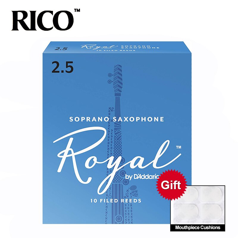 RICO Royal Sax Sopraan Riet, Sterkte 2.0 #, 2.5 #, 3 #, 10 stks sopraan saxofoon rieten