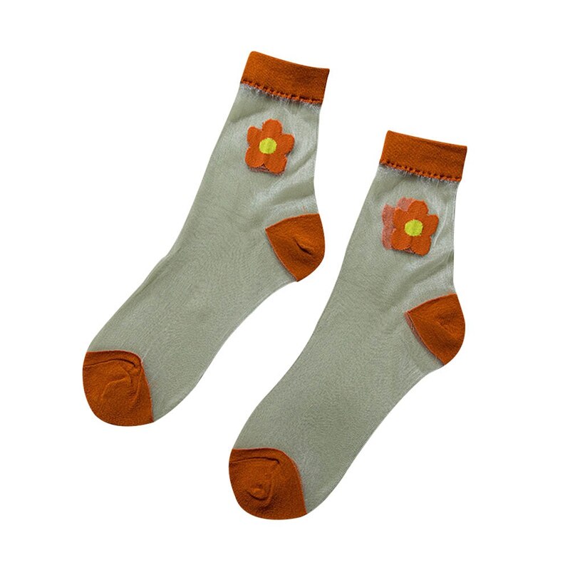 Femmes chaussettes respirant chaussettes de sport bateau chaussettes confortable coton cheville chaussettes avocat fraise fruits fleur chaussettes: OR