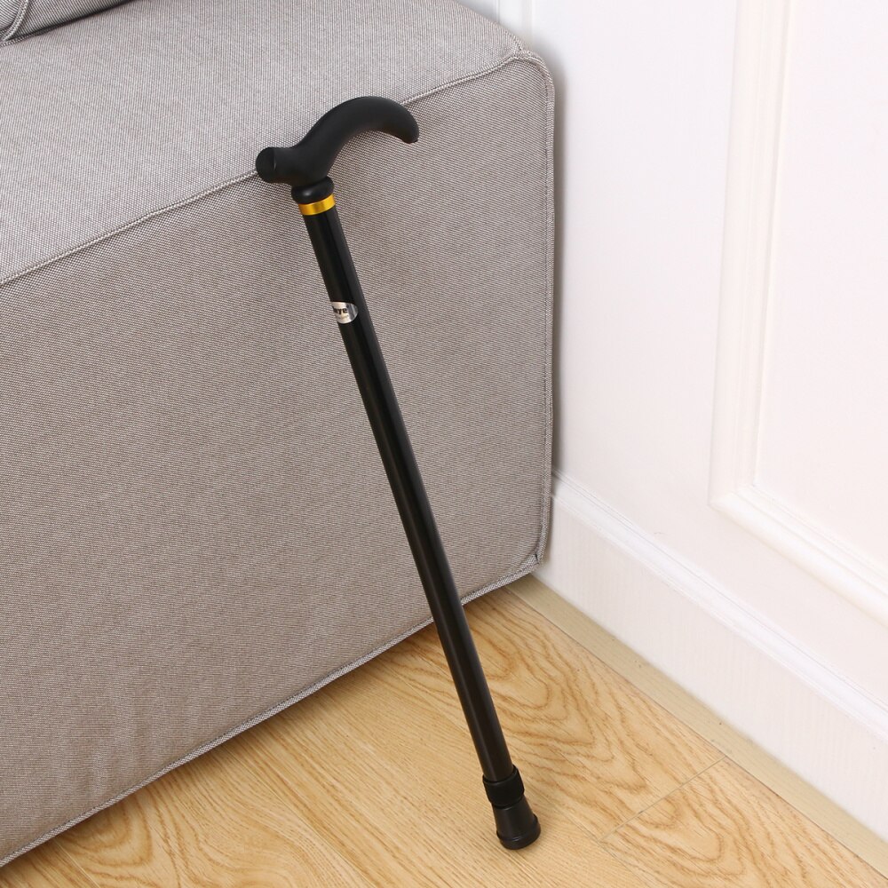 1 Pcs Cane Adjustable Retractable Telescopic 2 Section Walking Stick Tool Cane for Patient Old People