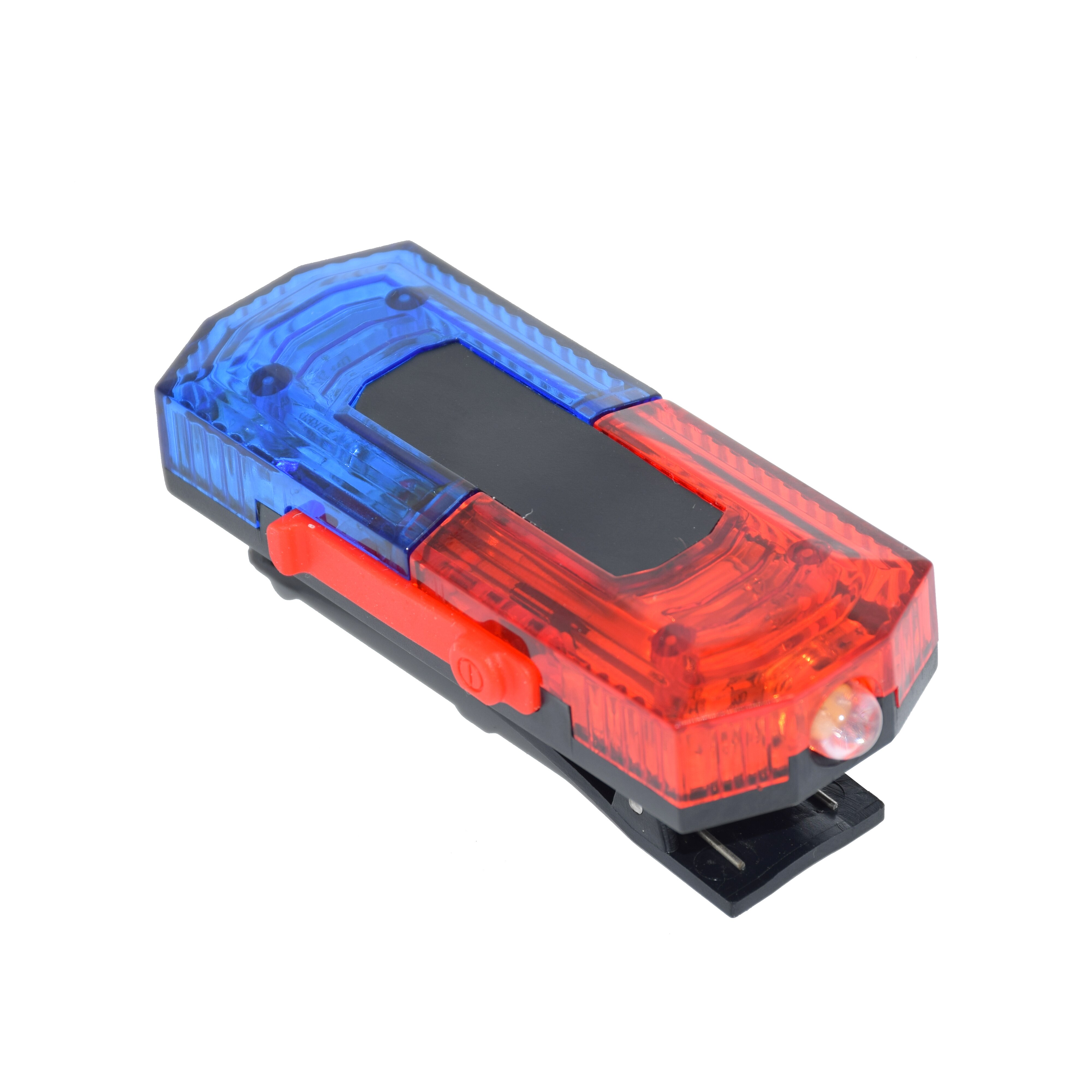 Blue Red color LED Flashing Shoulder lamp light alarm patrol warning Lamp With Chargeable Battery