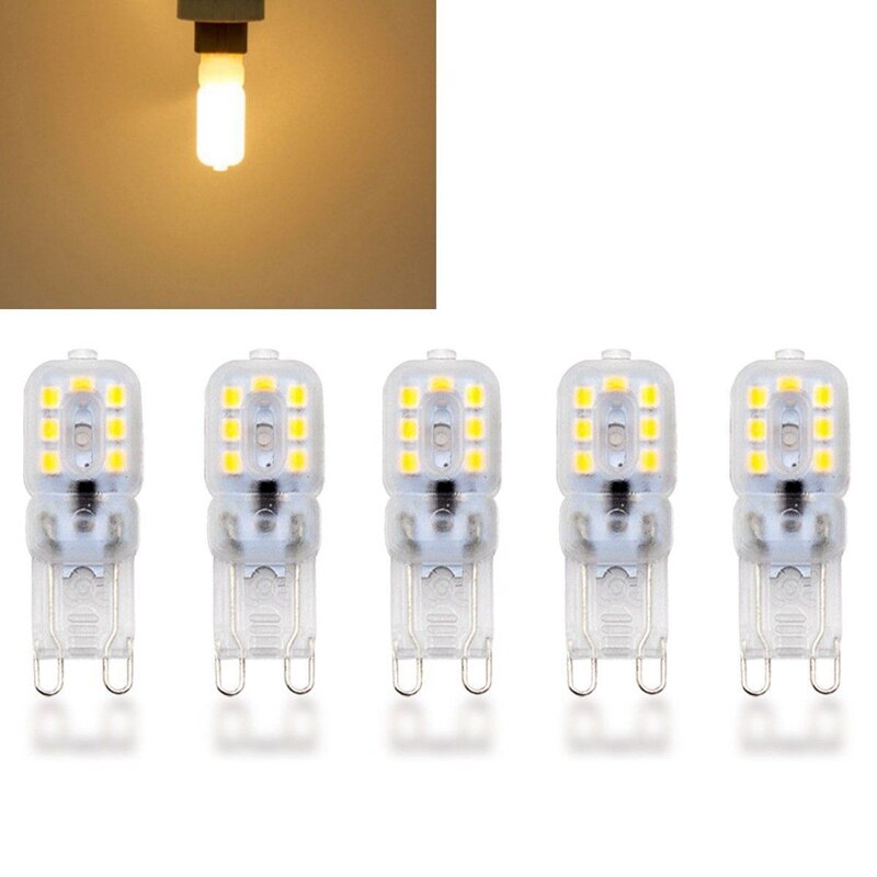 10 X G9 5W LED Dimmable Capsule Bulb Replace Light Lamps AC220-240V, Warm white