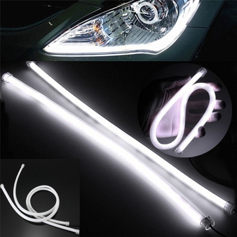 30Cm Drl Vloeiende Led Strip Auto Running Light Angel Eyes Led Buis Strip Dagrijverlichting Flexibele Led