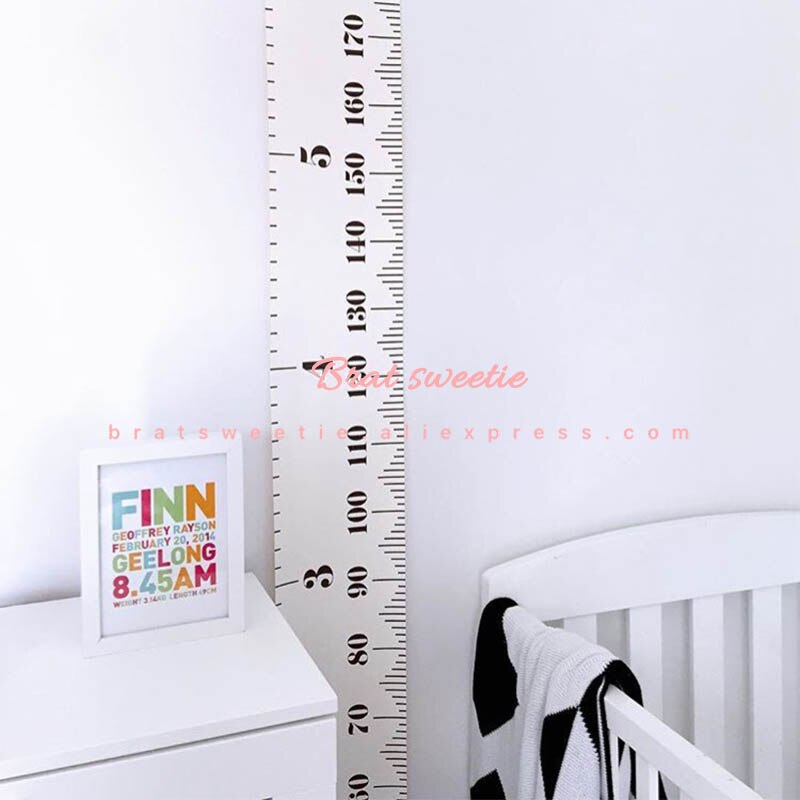 Nordisk stil baby barn børn højde lineal børn vækst størrelse diagram højde måle lineal til børneværelse boligindretning kunst ornament
