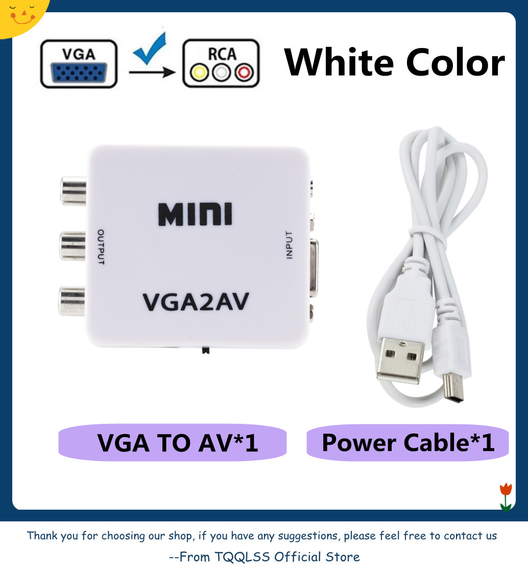 Hdmi-Comaptible Naar Av Converter Av/Cvsb L/R Video Box Hd 1080P AV2HDMI Ondersteuning Ntsc pal Output HDMI2VGA VGA2HDMI Converter Box: VGA TO AV