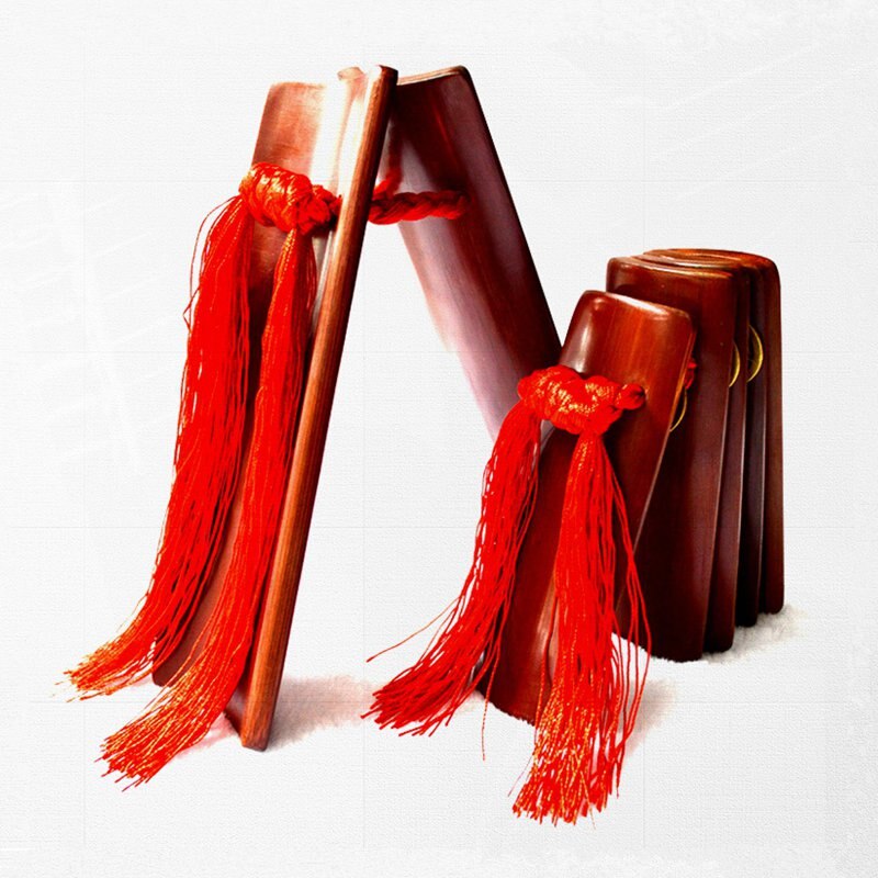 Castagnettes en bambou noir de Style chinois traditionnel, Instrument de musique Wiitty, pour raconter des histoires sur scène