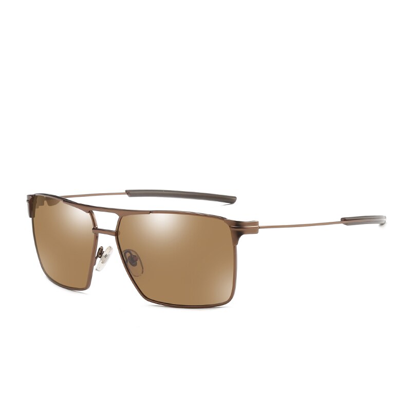 Logorela  jm0020 gepolariseerde zonnebril heren vintage vierkant montuur retro zonnebril vierkant  tr90 elastische beenbril  uv400