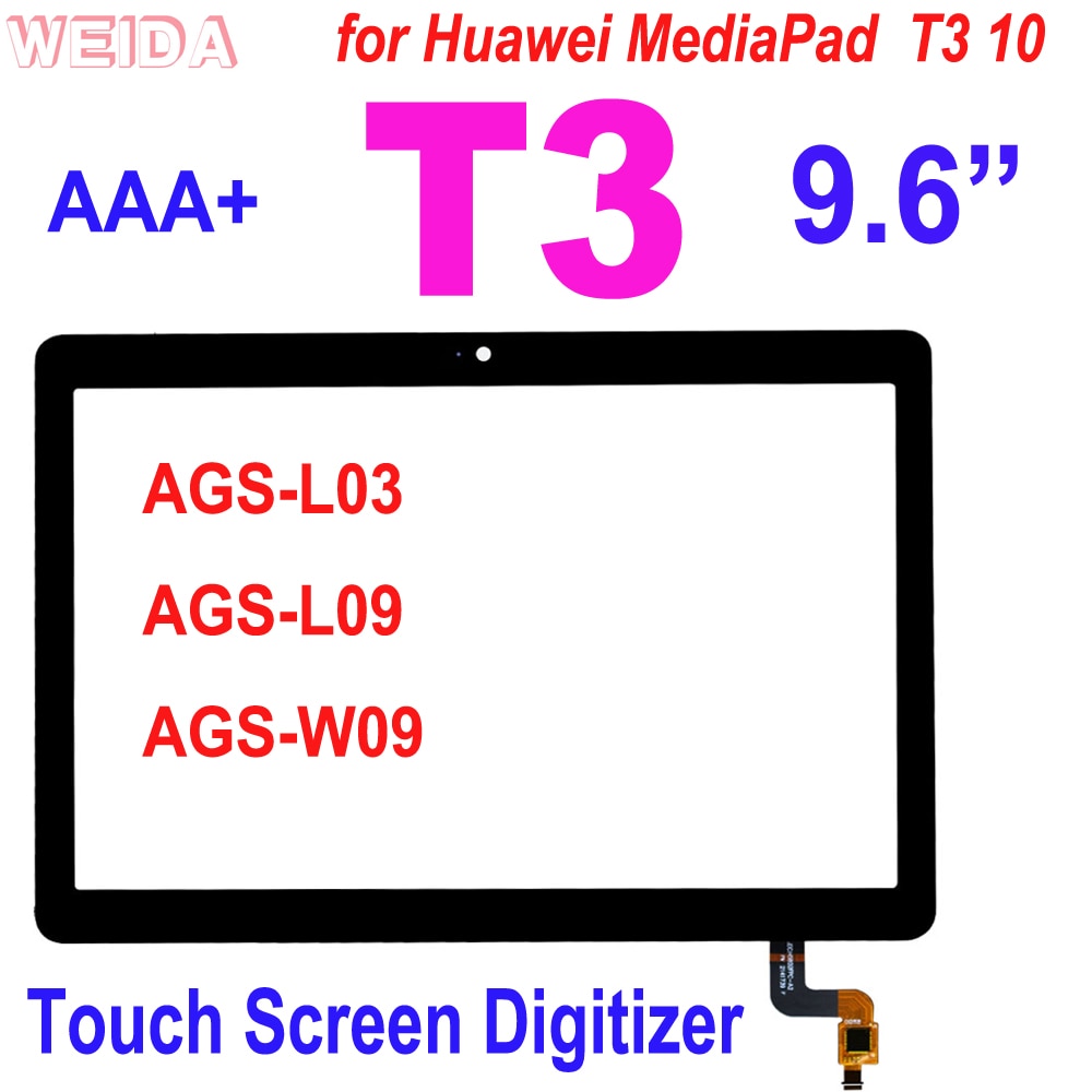 Tablet Touch Screen Digitizer for Huawei Mediapad T3 10 - 9.6" Capacitive Replacement Panel