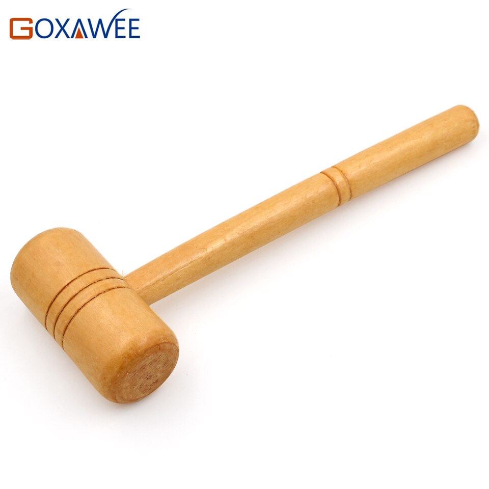 Goxawee 1Pc Houten Hamer Veilig Power Verminderd Multi-purpose Hand Hamer Gereedschap Voor Hardware Reparatie Sieraden Diy Gereedschap