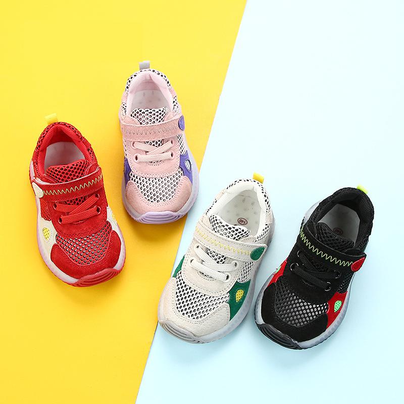 Zapatos Deportivos informales para niños y niñas, zapatillas de malla transpirables, a la , para primavera y otoño