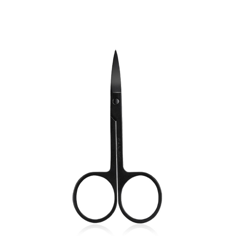 AMSIC – ciseaux à sourcils professionnels, courbés, antiadhésifs, accessoires de maquillage: Default Title