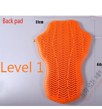 DSO giacca protettiva per la schiena da corsa per motociclista pantaloni inserto protezione anti-impatto equipaggiamento protettivo protezione per attrezzatura da motocross: 1 pezzi back pad A