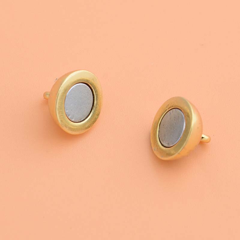 Echte Pure Solid 925 Sterling Zilveren Magnetische Sluitingen Sieraden Maken Ronde Bal Gouden Gesp Sluiting Ketting Armband Bevindingen