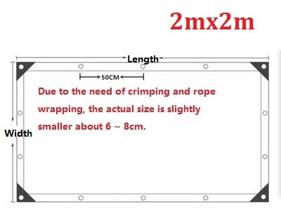 Newly Thicken 0.3mm Clear Transparency Waterproof Tarpaulin Outdoor Garden Truck Highly PVC Rainproof Tarp Cloth Curtain: 0.3mm 2mX2m