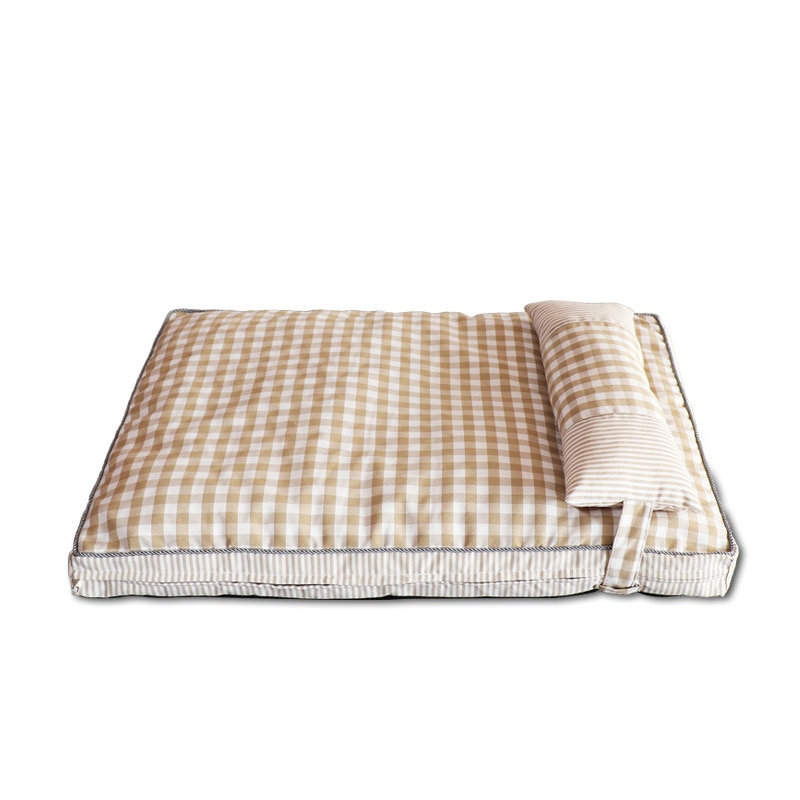 Hundeseng til små / mellemstore / store hunde, komfort hundesofa med pude og aftageligt vaskbart betræk, hundemadras, hundekassemåtte / -pude