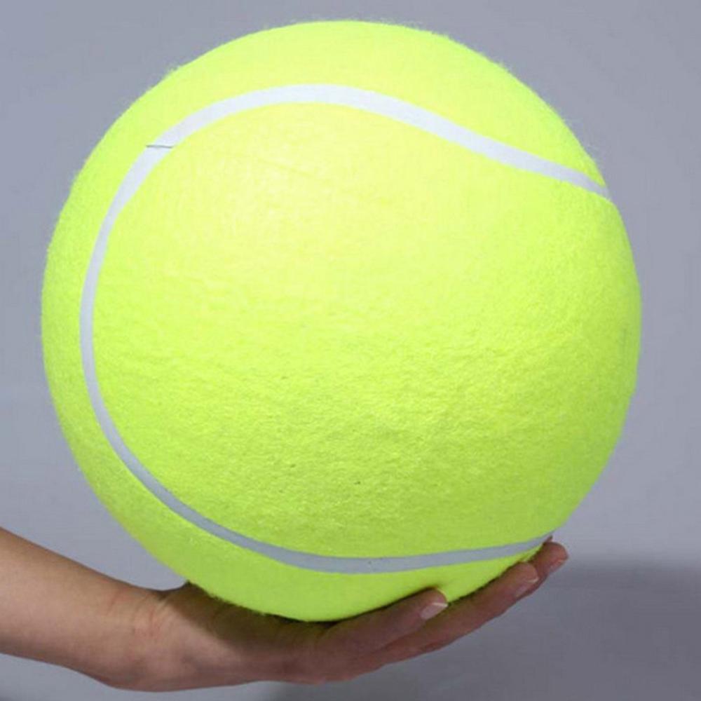 24cm/9.5 tum stor gigantisk husdjurshund tennisboll husdjurssport utomhusspel tennisboll hund tugga leksak husdjur tillbehör