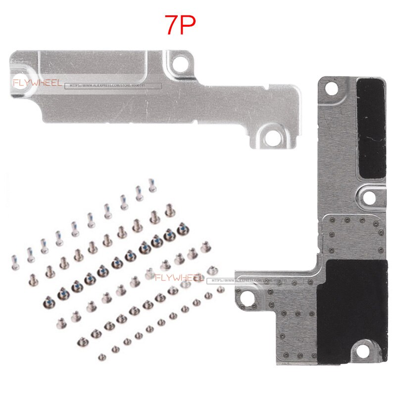 1set For iPhone 5 5S 6 6S 7 8 Plus LCD Display Metal Bracket Cover +Battery Spacer Metal Plate Holder With All Set Screws: For 7 Plus