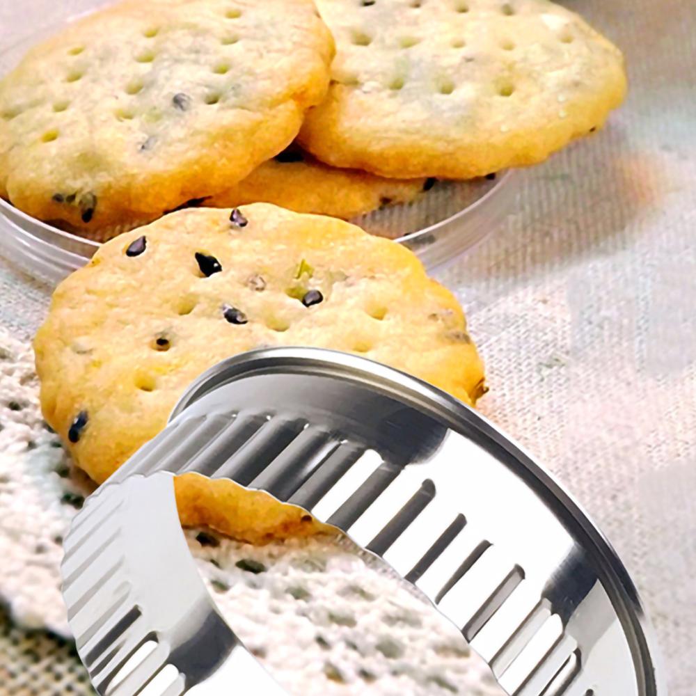 12 stuks Rvs Ronde Dumplings Mallen Set Cutter Maker Gereedschap ronde Cookie Pastry Wrapper Deeg Snijgereedschap 1