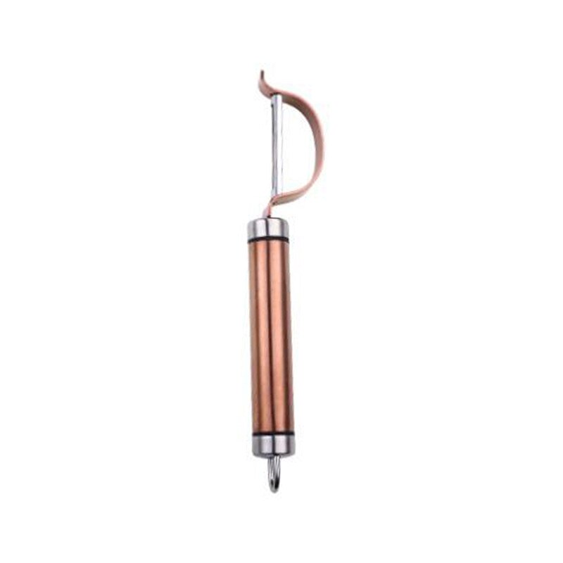 De acero inoxidable pelador de patatas zanahoria pepino cuchillo de pelar fruta raspador de peladora cepilladora de pelar de la herramienta: rose golden