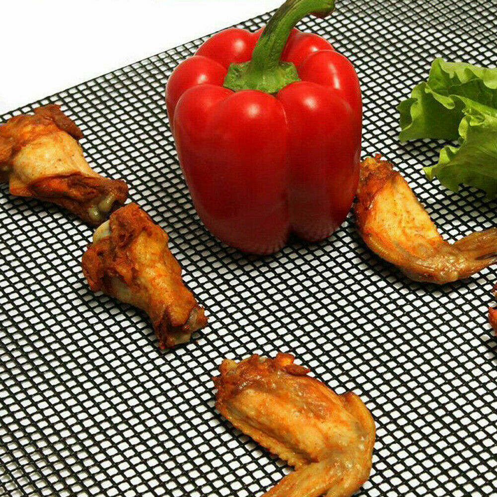 Bbq-grillimatto tarttumaton paistaa grillausalustat grillityyny teflonkuitu uudelleenkäytettävä