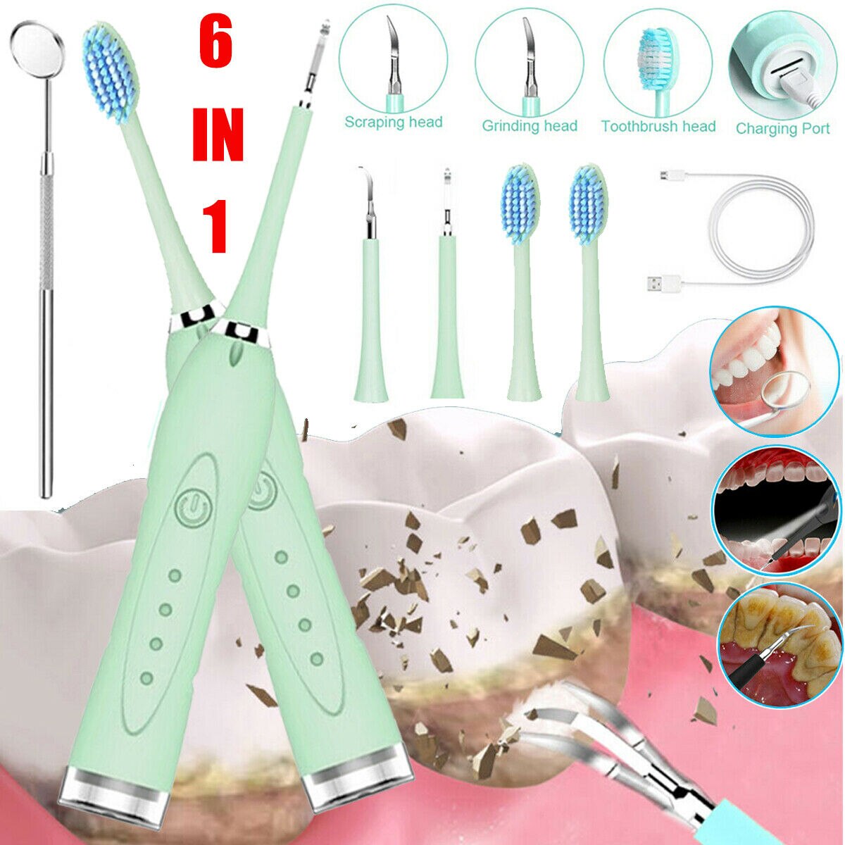 Zahnstein Entferner Elektrische Zahnstein Entferner Ultraschall Zahn Schaber Reiniger Zahnstein Entferner für Dental Zähne Reinigung